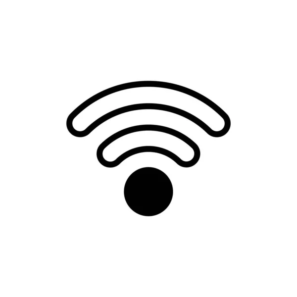 Wifi Icono Vector Ilustración Fondo — Archivo Imágenes Vectoriales