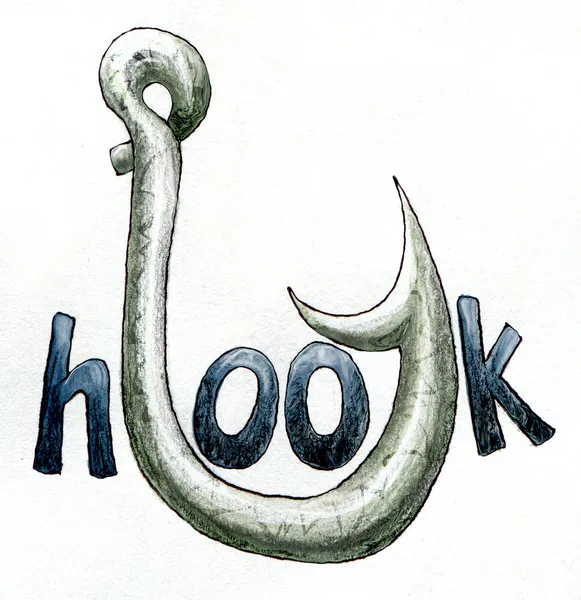Fishing hook. — Stock Photo, Image