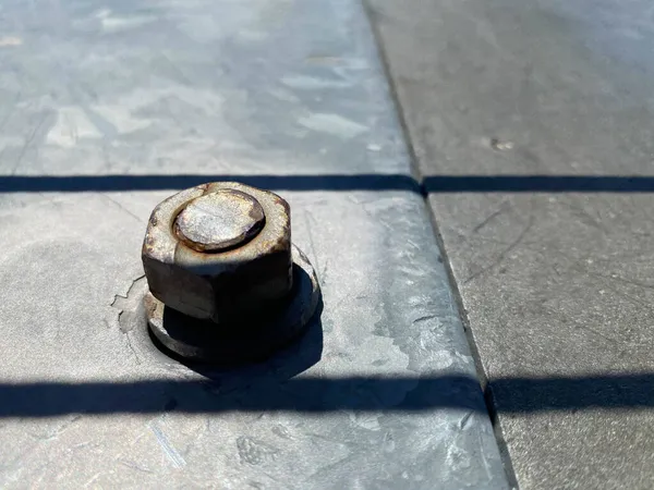 Κοντινό Πλάνο Του Nut Bolt — Φωτογραφία Αρχείου