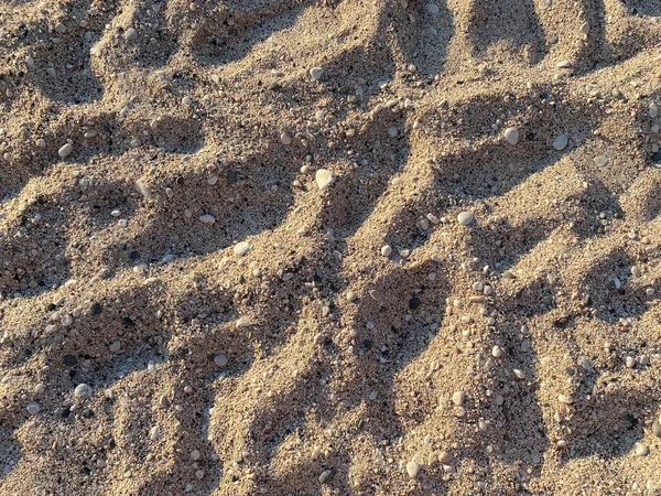 Zand Textuur Zandstrand Voor Achtergrond Bovenaanzicht — Stockfoto