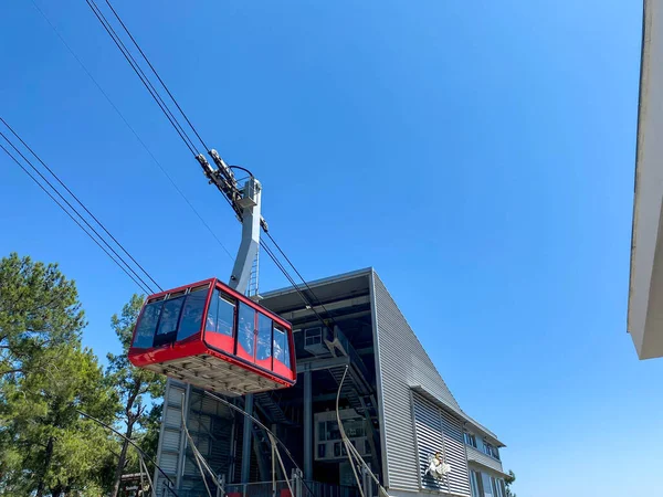 Teleferik kabin Mount Isabel de Torres, Puerto Plata, Dominik Cumhuriyeti.