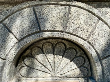 Eski Fort Rock Taş Duvarı Arkaplan Tasarımı Kirli Eski Doku Fotoğrafı.