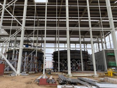 petrol rafineri tesisi formu sanayi bölgesi, sanayi görünümü.