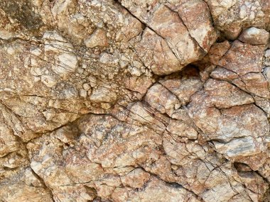 Doğal arkaplan - kum çukurunda dikey kum duvarı.