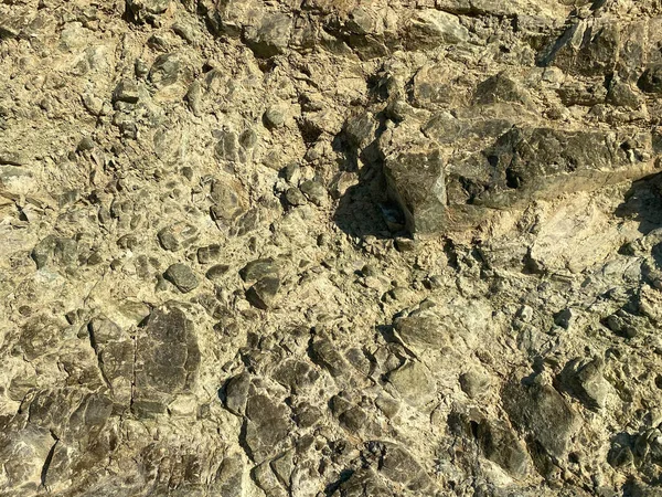 Naturlig Rock Bakgrund Gulaktig Konsistens Horisontell — Stockfoto