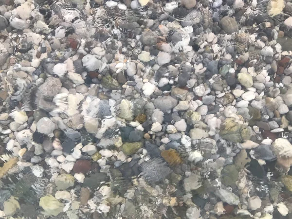 Подводные Камни Морская Вода Галька — стоковое фото