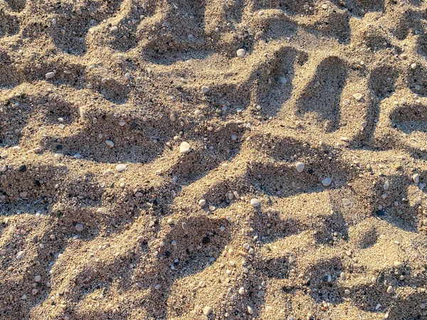 Spiaggia Sabbia Fine Sotto Sole Estivo — Foto Stock