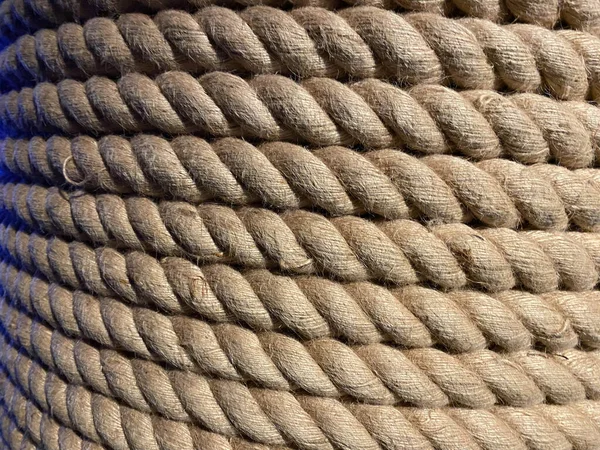 Kötél Textúra Tengeri Absztrakt Háttér — Stock Fotó