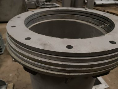 Endüstriyel arka kısmından vanalar.