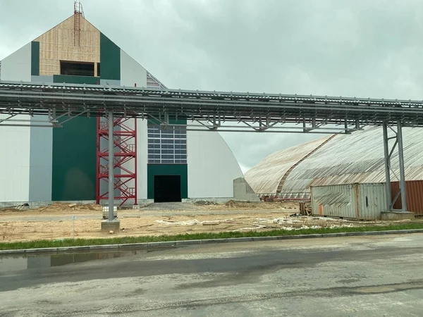 Moderne Leere Nagelneue Riesige Lagerhalle — Stockfoto