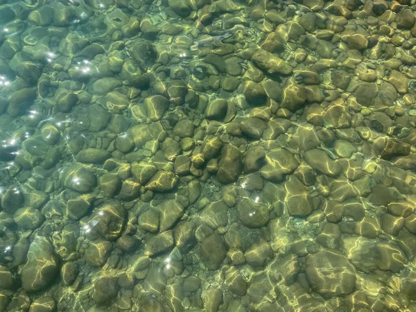 Фон Текстуры Морской Камень Солнце Водой — стоковое фото