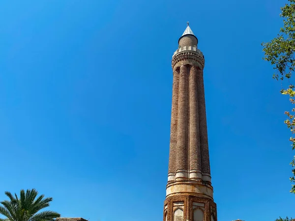 Indah Tua Menara Bersejarah Dari Arab Muslim Islamic Masjid Untuk — Stok Foto