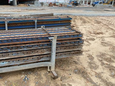 Demir ve çelik malzeme deposu.