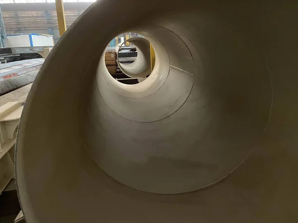 Produção Oleodutos Grande Diâmetro Fábrica Laminação Tubos — Fotografia de Stock
