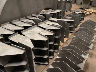 Isıtma Endüstrisi atölyesi kapalı hava görüntüsü.