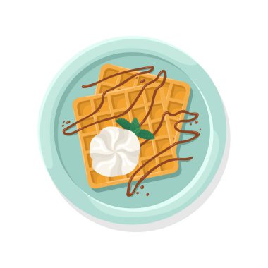 Belgium Waffle Free Vector Eps Cdr Ai Svg Vector Illustration Graphic Art