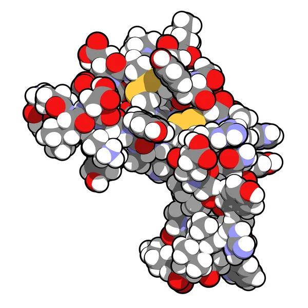 human epidermal growth factor (hEGF), chemical structure.