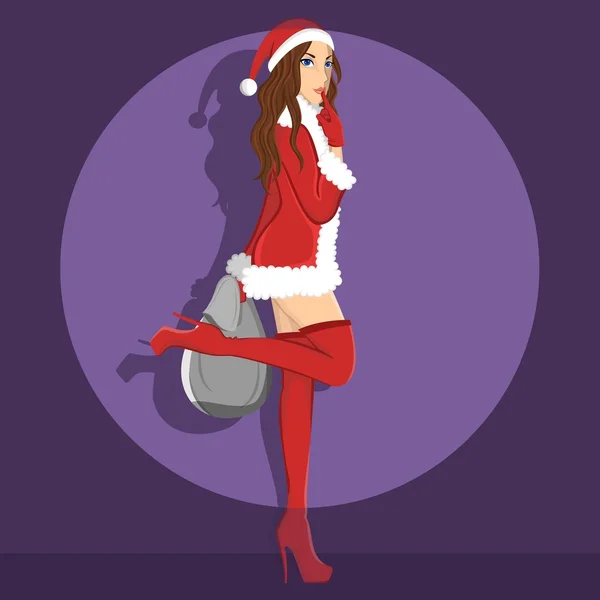 Sexy Mrs.Claus 1 — Stock Vector