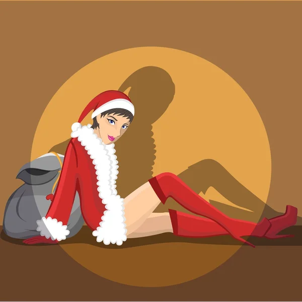 "Sexy" Mrs.Claus 5 — Vetor de Stock