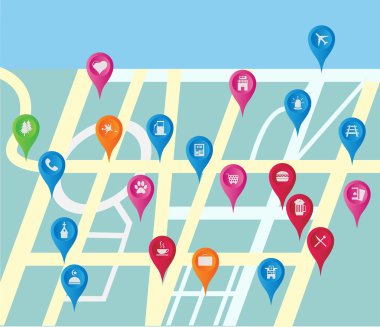 simge kümesi yer yer GPS haritaları