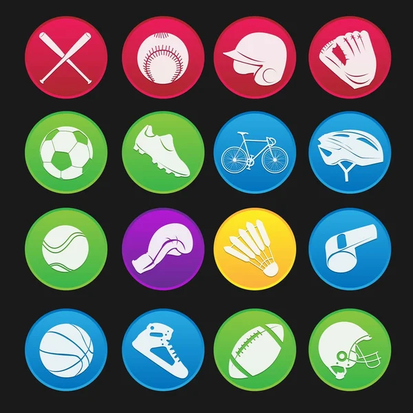 Sport pictogram kleurovergangsstijl — Stockvector