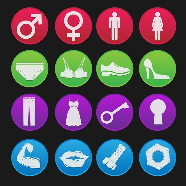 Style de dégradé d'icône de signe de toilette — Image vectorielle