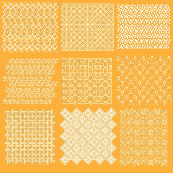 Complete collectie set van Javaanse patroon batik 2 — Stockvector