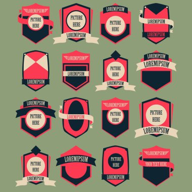 Vintage logo vektör set