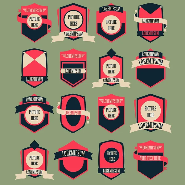 Vintage logo vektör set