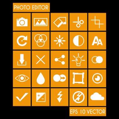 fotoğraf editörü Icon set
