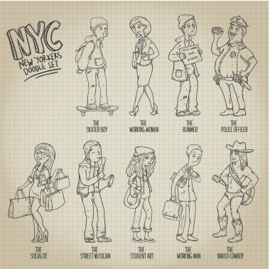 set New Yorklular doodle