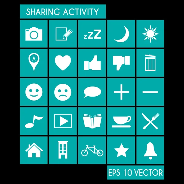 Sharing Social Media Icon — Stock Vector