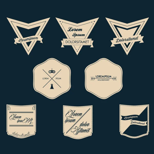 Vintage Logo Vector Set — Stock Vector