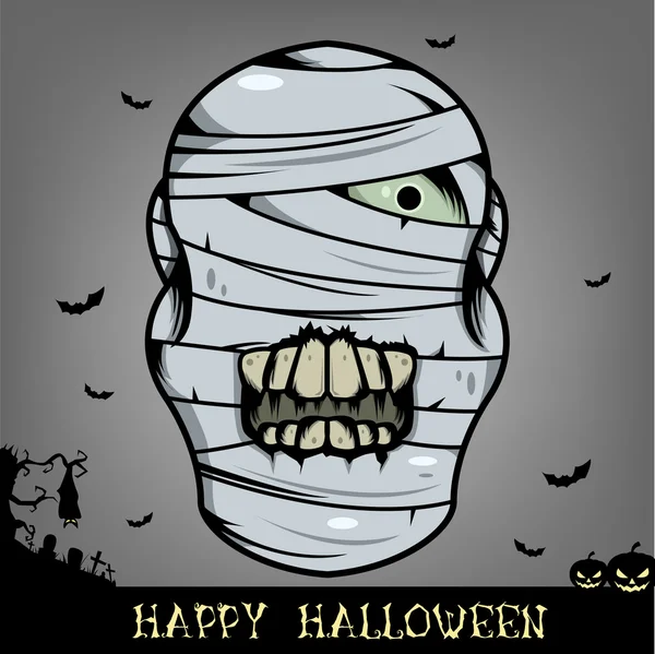 Halloween mummie monster — Stockvector