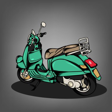 Yeşil scooter