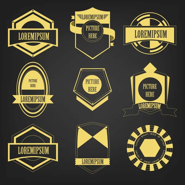 Vintage logo vektör set