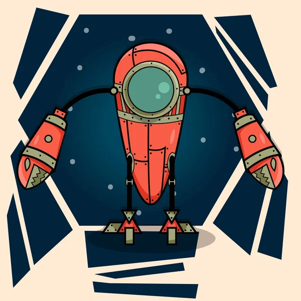 Buitenaardse robot — Stockvector