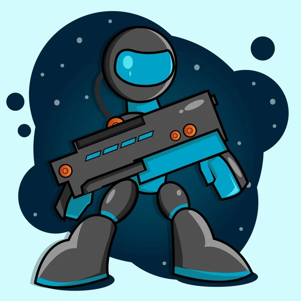 Mimozemský robot — Stockový vektor