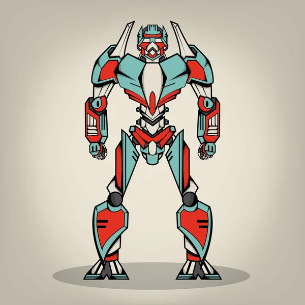 超级战争机器人 — 图库矢量图片#