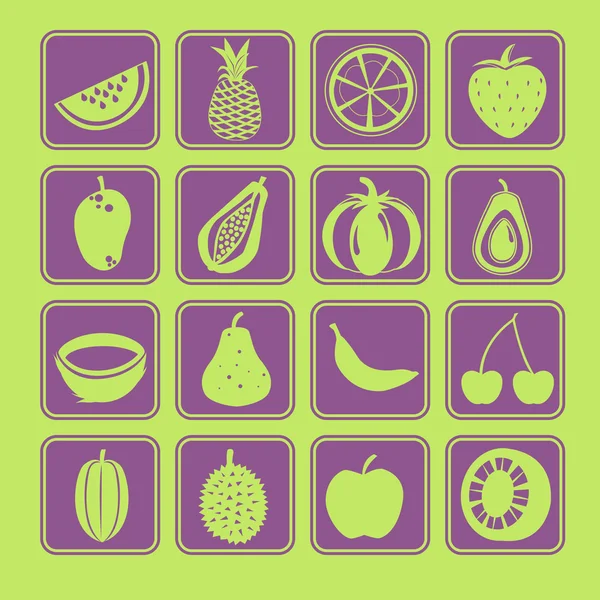 Icono de fruta tropical — Vector de stock