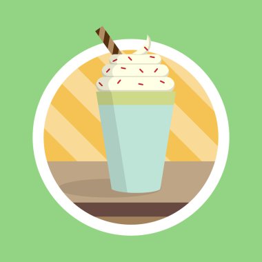 lezzetli smoothies illüstrasyon içmek