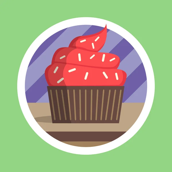 Leckere Tasse Kuchen Illustration — Stockfoto