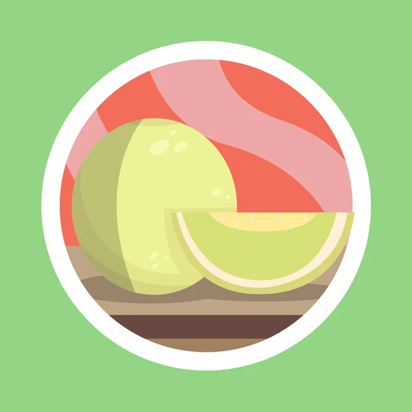 Grüne Melone — Stockfoto