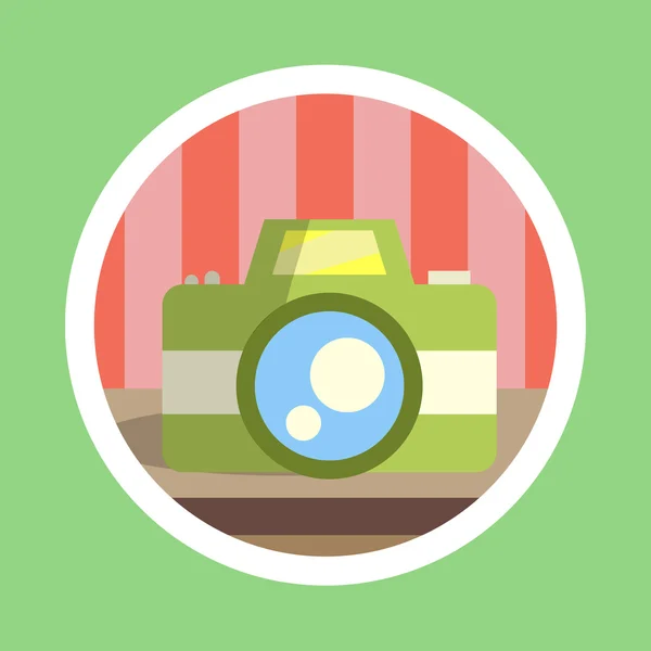 Vintage camera plat ontwerp — Stockfoto