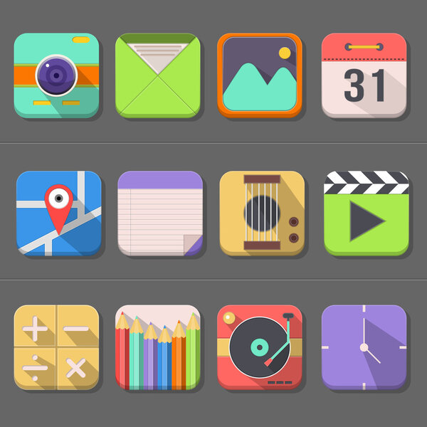 Набор иконок для мобильных телефонов
