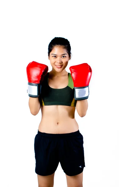 Asian Female fighter — Stock Photo, Image