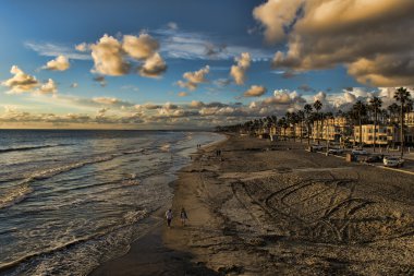 Oceanside beach günbatımı