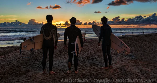 Admirando el atardecer — Foto de Stock