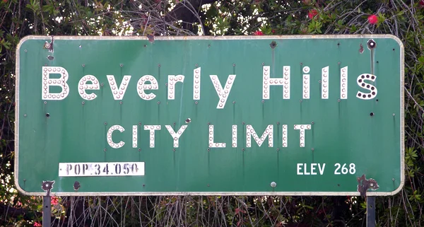 Beverly Hills città limite — Foto Stock