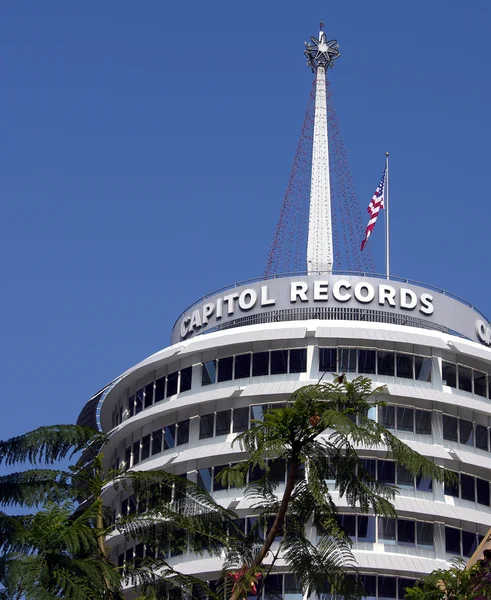 Capitol records gebouw, hollywood, Californië. — Stockfoto